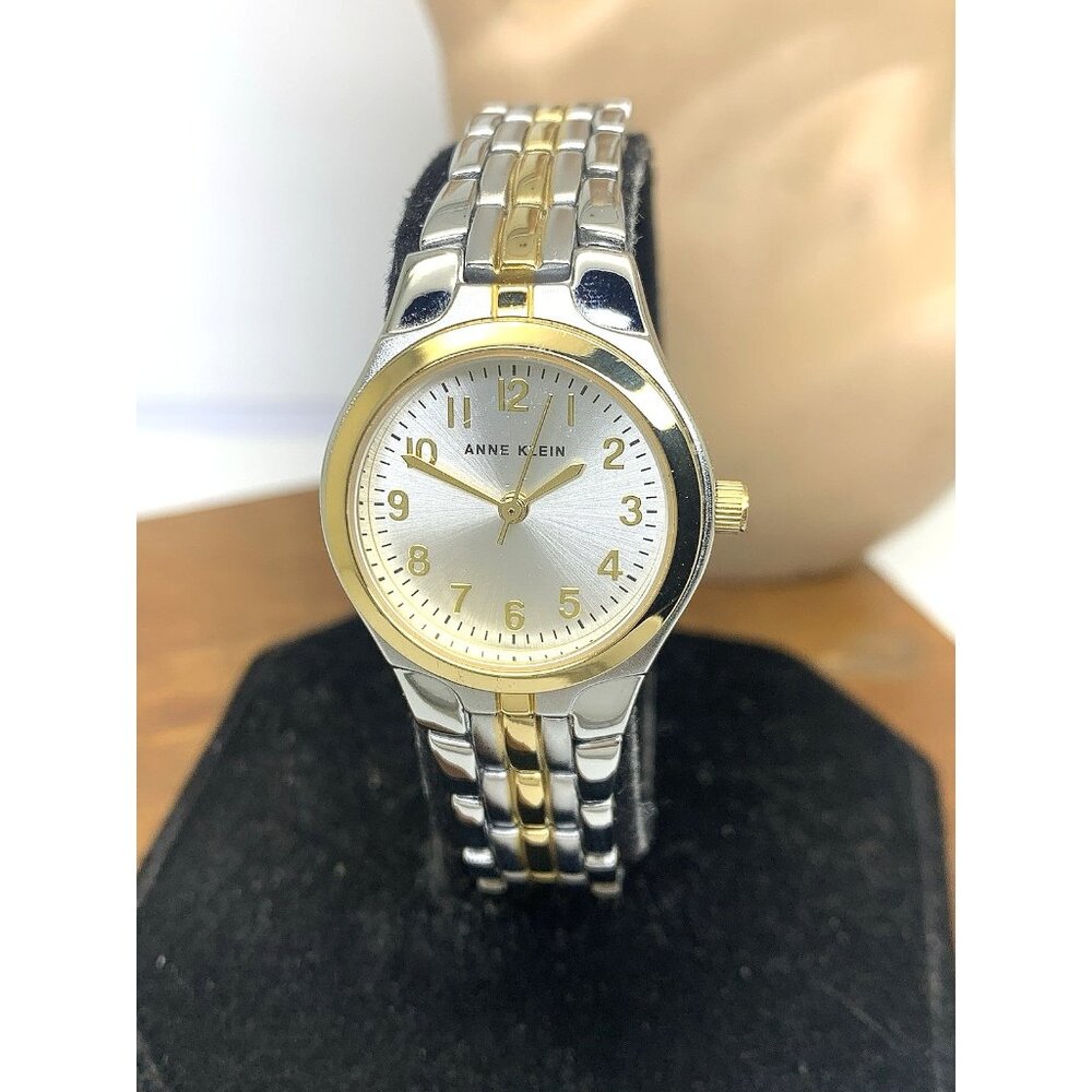 Anne Klein Womens Watch 10/5491 Quartz Silver Dial Two Tone Stainless Steel 26mm